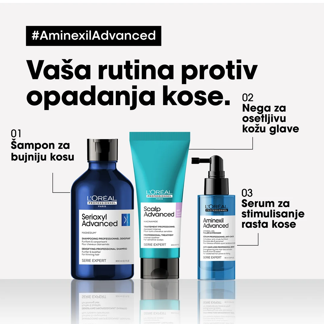 L’Oréal Professionnel Scalp Advanced Aminexil Advanced Serum Za Stimulisanje Rasta Kose 90ml